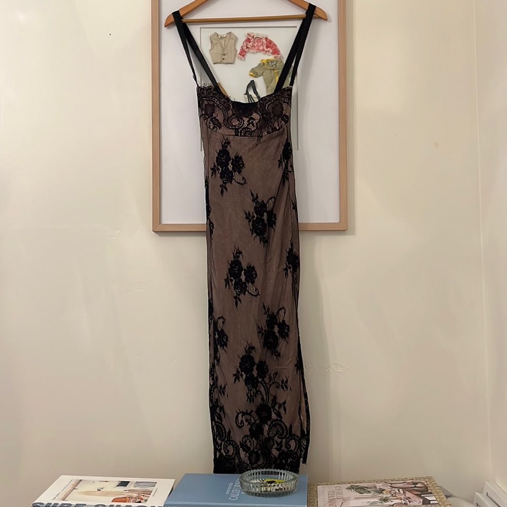 Anthropologie black lace dress